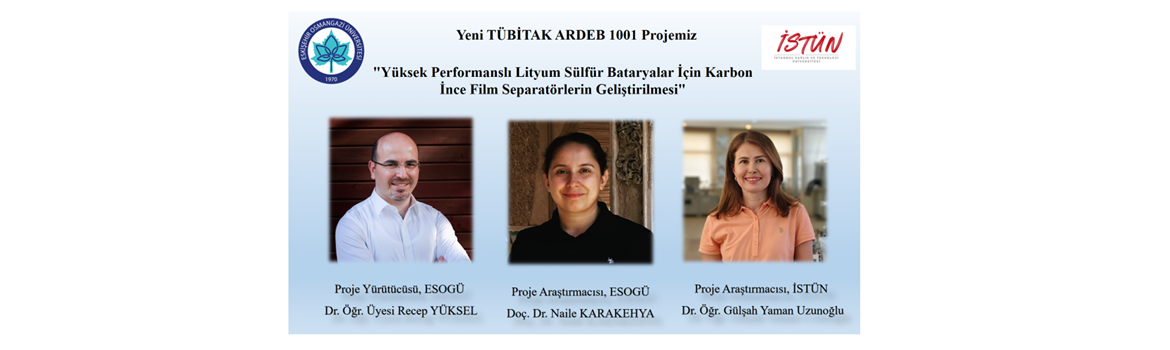 Yeni TÜBİTAK 1001 Projemiz!